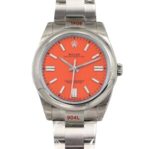 Oyster Perpetual 41mm Red Coral Dial 114300