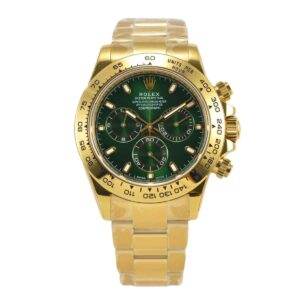 Daytona 116508 Green Dial in Yellow Gold