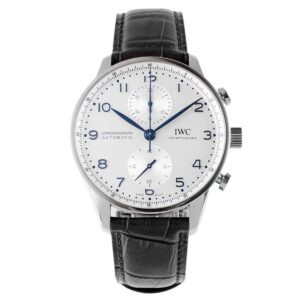 Portugieser Chronograph IW371605 White Dial in Steel