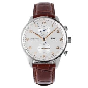 Portugieser Chronograph IW371611 White Dial in Steel