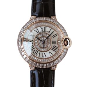 Ballon Bleu de Cartier 42mm White Dial with Diamonds in Rose Gold