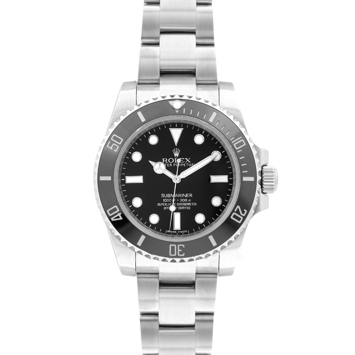 Submariner 114060 ‘No Date’ Black Ceramic