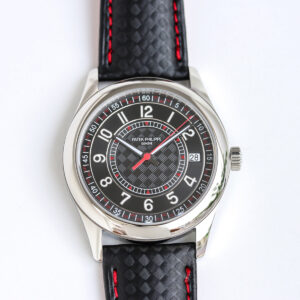 Calatrava 6007G-001 Red Black Dial in White Gold