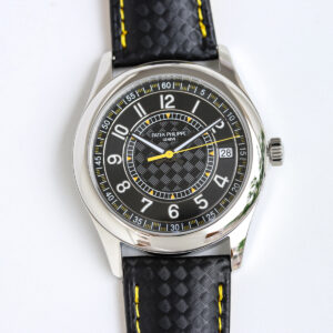 Calatrava 6007G-001 Yellow Black Dial in White Gold