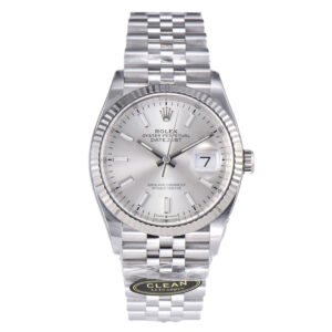 Datejust 36 126234 Silver Dial with Stick Marker in Steel in Jubilee Bracelet