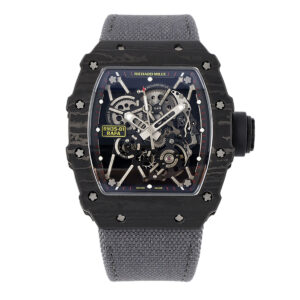 RM 035-01 Rafael Nadal NTPT Carbon on Grey Nylon Strap (Sonic)