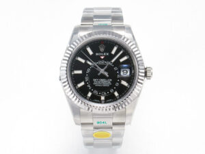 Sky-Dweller 326934 904L SS ZF 1:1 Best Edition Black Dial on SS Bracelet A2824
