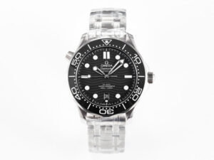 Seamaster Diver 300M VSF 1:1 Best Edition Black Ceramic Black Dial on SS Bracelet A8800 V2