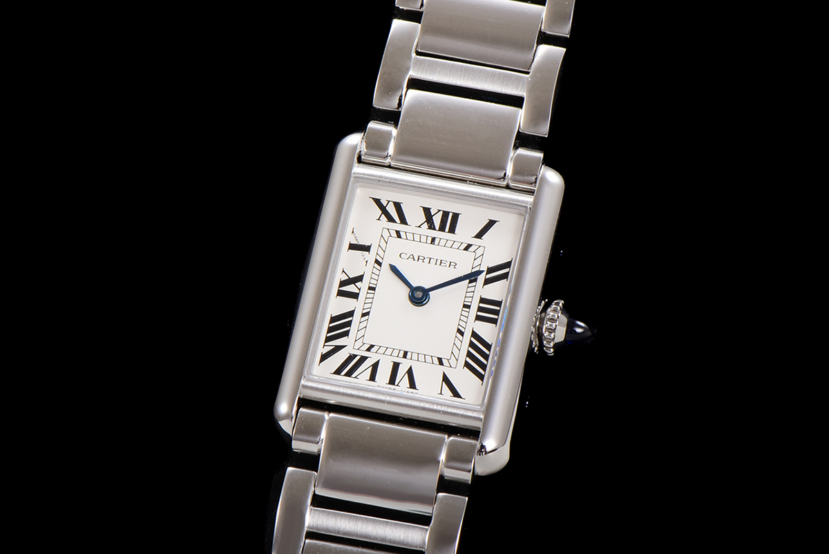Tank Must 29.5mm White Dial in Steel - Image 3