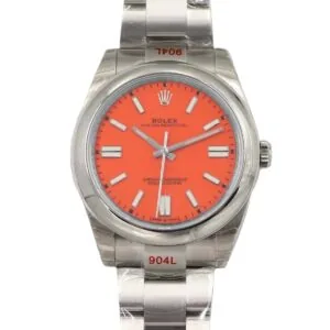 Oyster Perpetual 41mm korallenrotes Zifferblatt 114300
