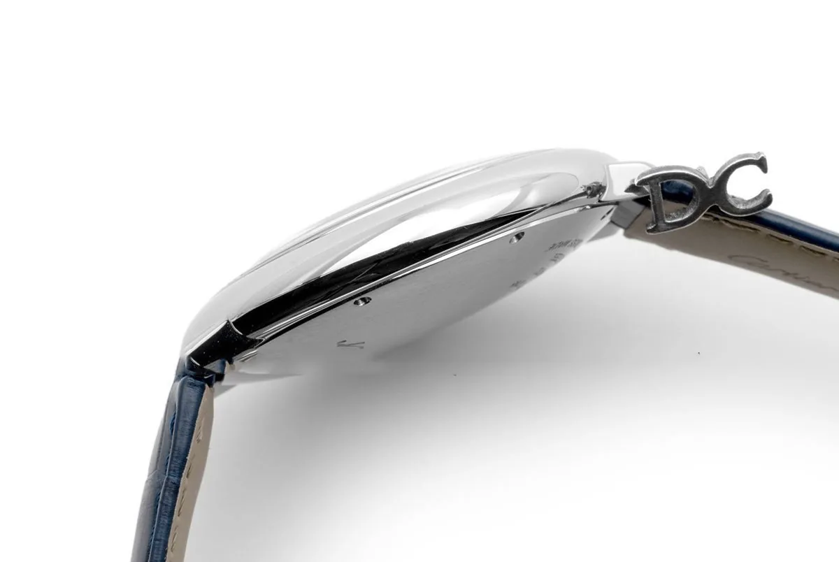 Ballon Bleu De Cartier 42mm quadrante blu in acciaio su cinturino in pelle blu - immagine 3