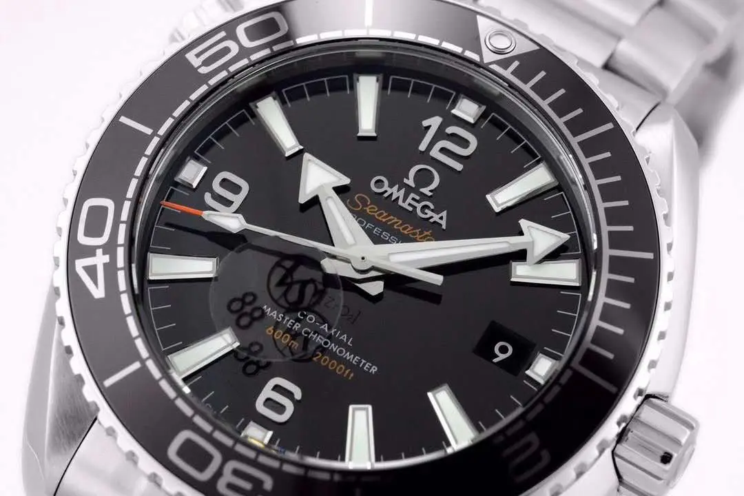 Seamaster Planet Ocean 600M Co-Axial Master Chronometer quadrante nero 39.5mm su bracciale - immagine 7