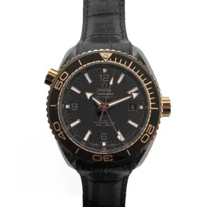 Seamaster Planet Ocean GMT “Deep Black” céramique or