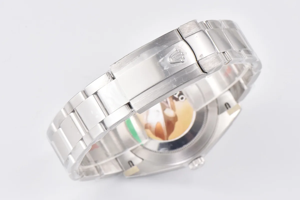 Datejust 41 126334 Clean Factory quadrante nero brillante indici a bastone su bracciale Oyster - immagine 7