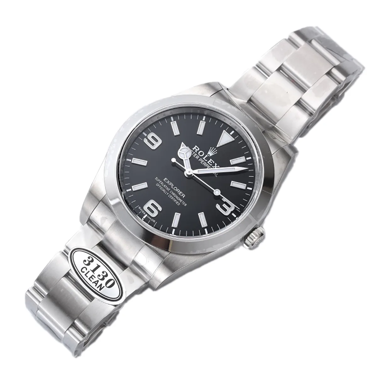 Explorer I 40mm 224270 schwarzes Zifferblatt in Stahl – Bild 2
