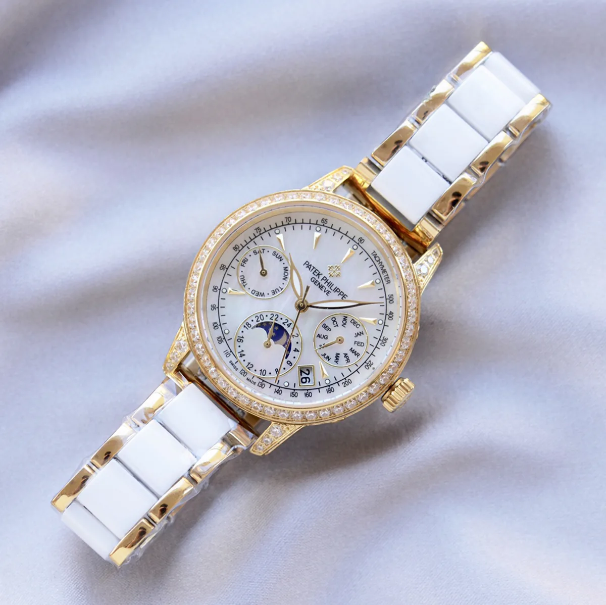 Grand Complications Ladies First calendario perpetuo con lunetta con diamanti in oro giallo - immagine 3