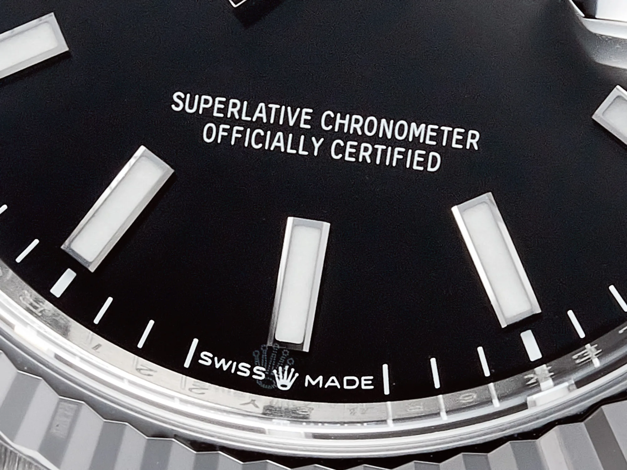Datejust 41 cadran noir index bâtons en acier Clean Factory – Image 10