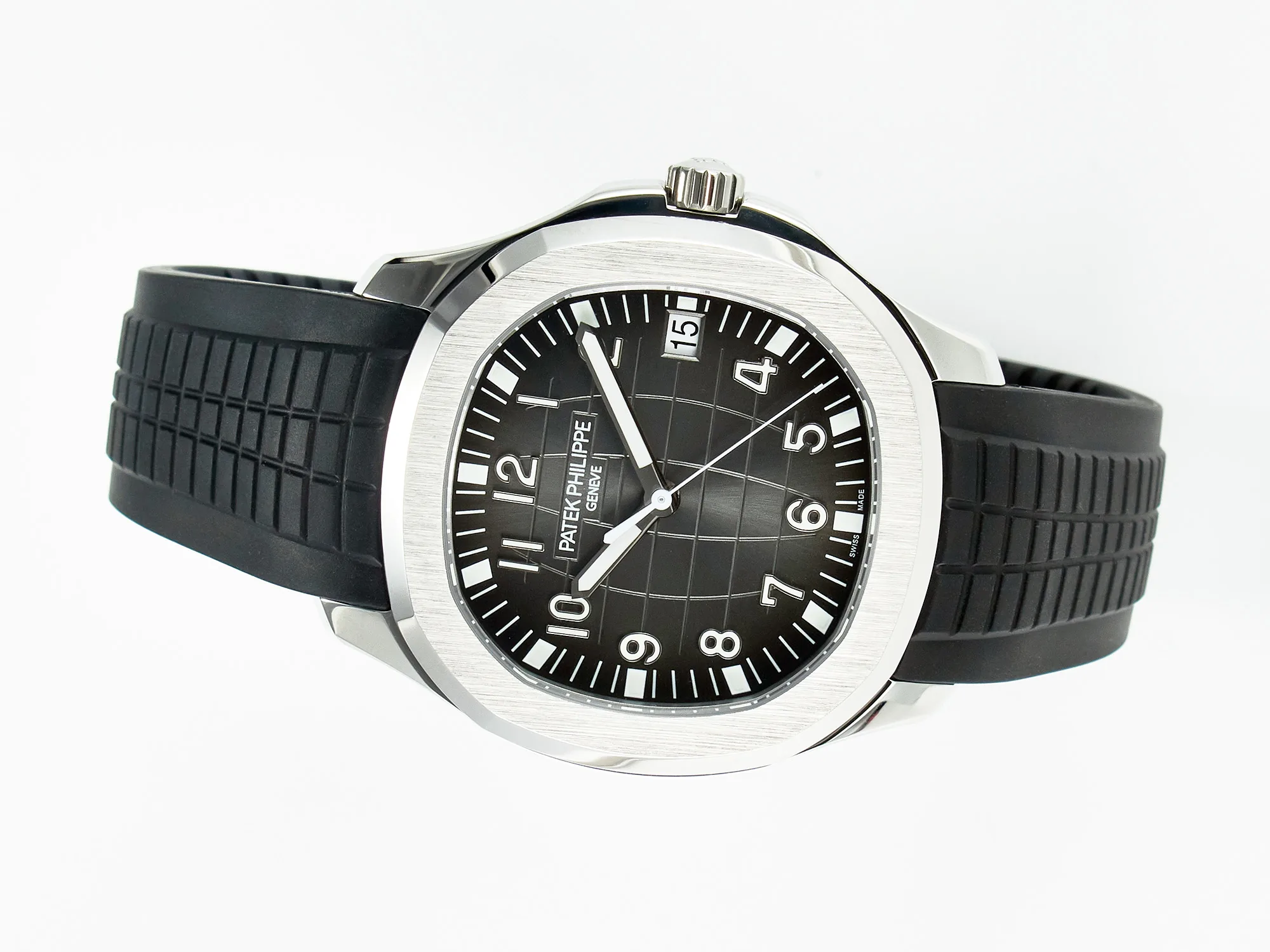 Aquanaut 5167A SS ZF 1:1 Best Edition cadran noir sur bracelet en caoutchouc noir A324 Super Clone(nouveau fermoir) – Image 8