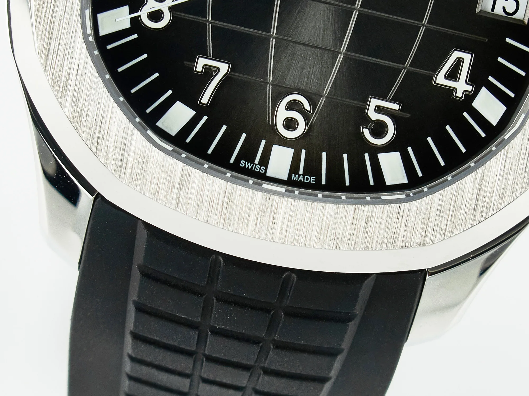 Aquanaut 5167A SS ZF 1:1 Best Edition cadran noir sur bracelet en caoutchouc noir A324 Super Clone(nouveau fermoir) – Image 13