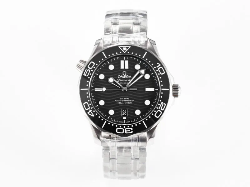 Seamaster Diver 300M VSF 1:1 Best Edition schwarze Keramik schwarzes Zifferblatt am SS-Armband A8800 V2 – Bild 2