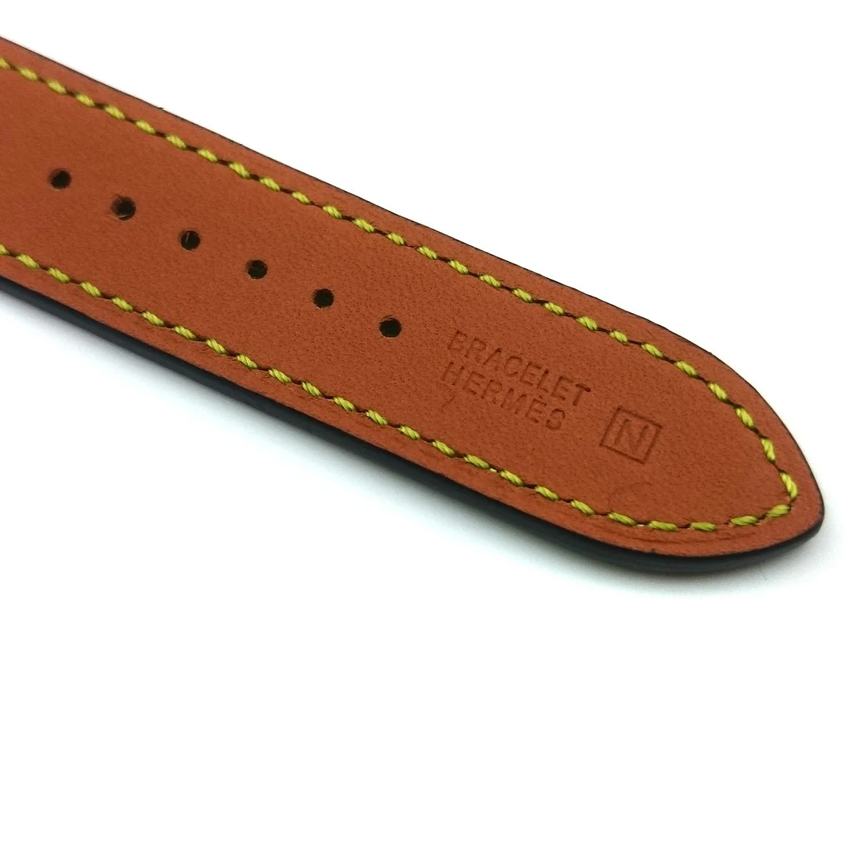 Arceau Petite Steel with Diamond Bezel on Blue Epsom Leather Strap