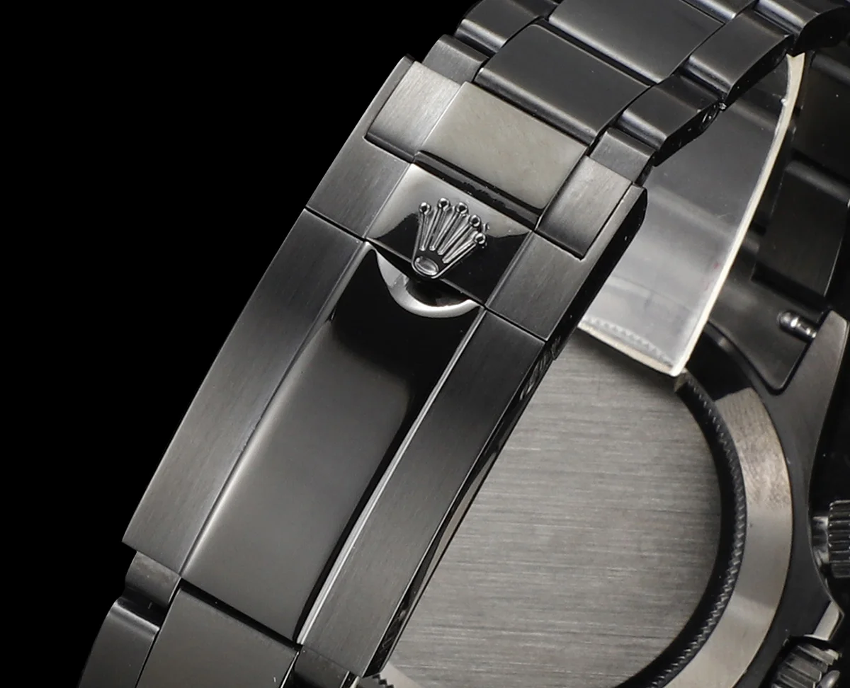 Blaken Daytona Matt Black with White Tachymeter
