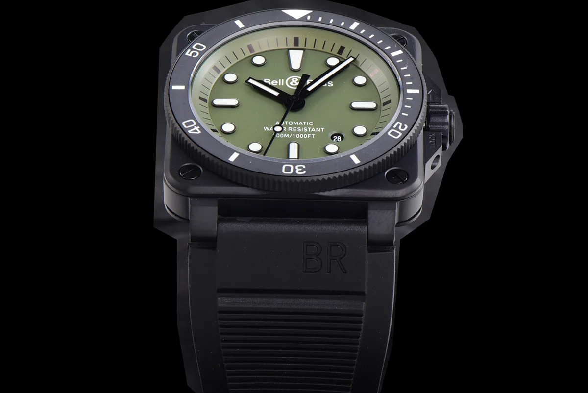 BR 03-92 Green Dial in PVD