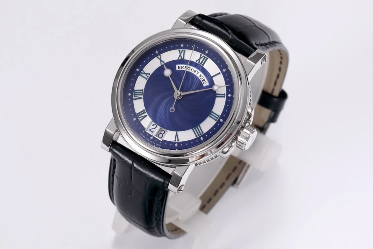 Breguet Marine Automatic Big Date 5817 Blue Dial Watch in Steel