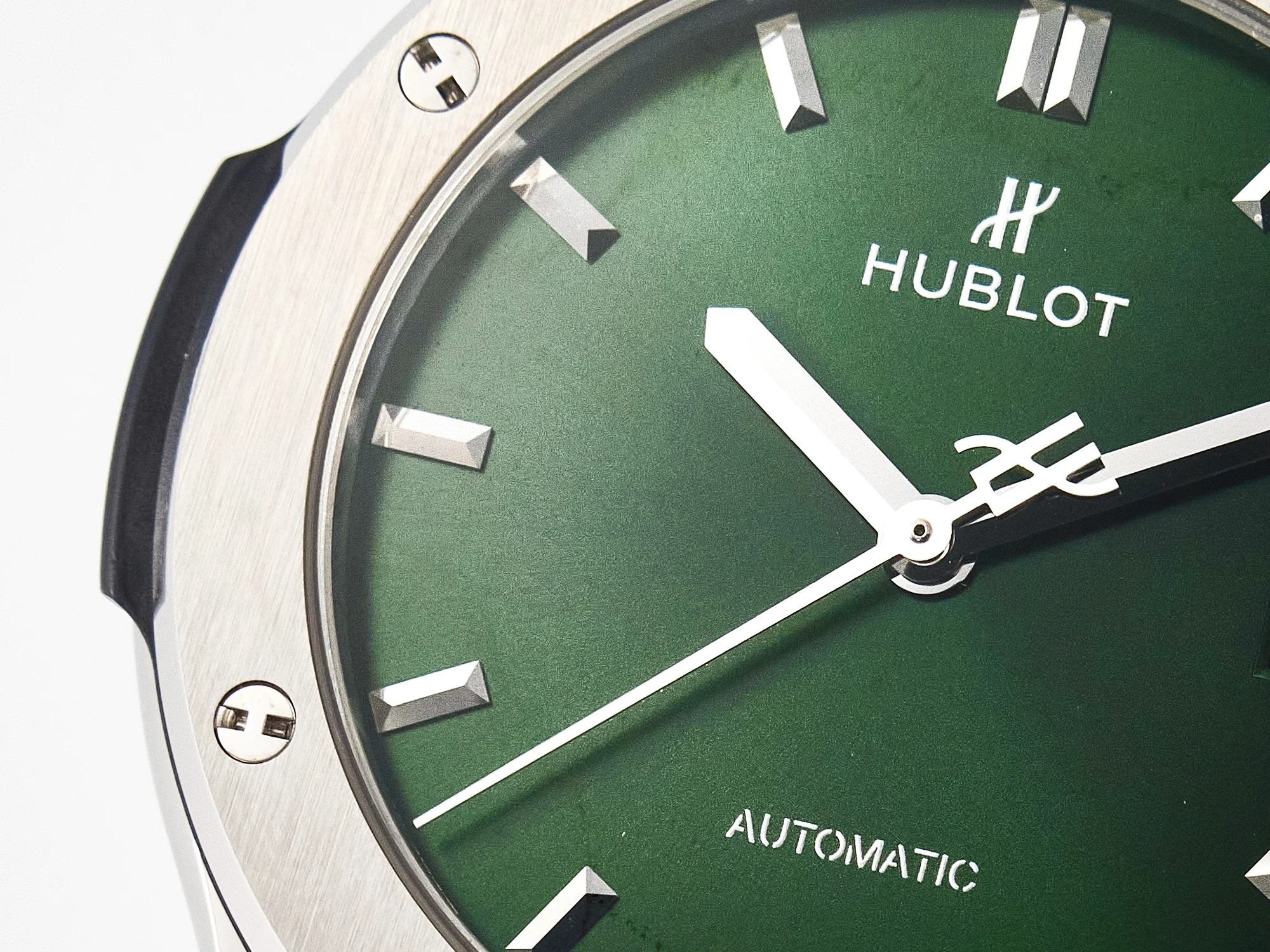 Classic Fusion 42mm SS JJF 1:1 Best Edition Green Dial on Green Gummy Leather Strap