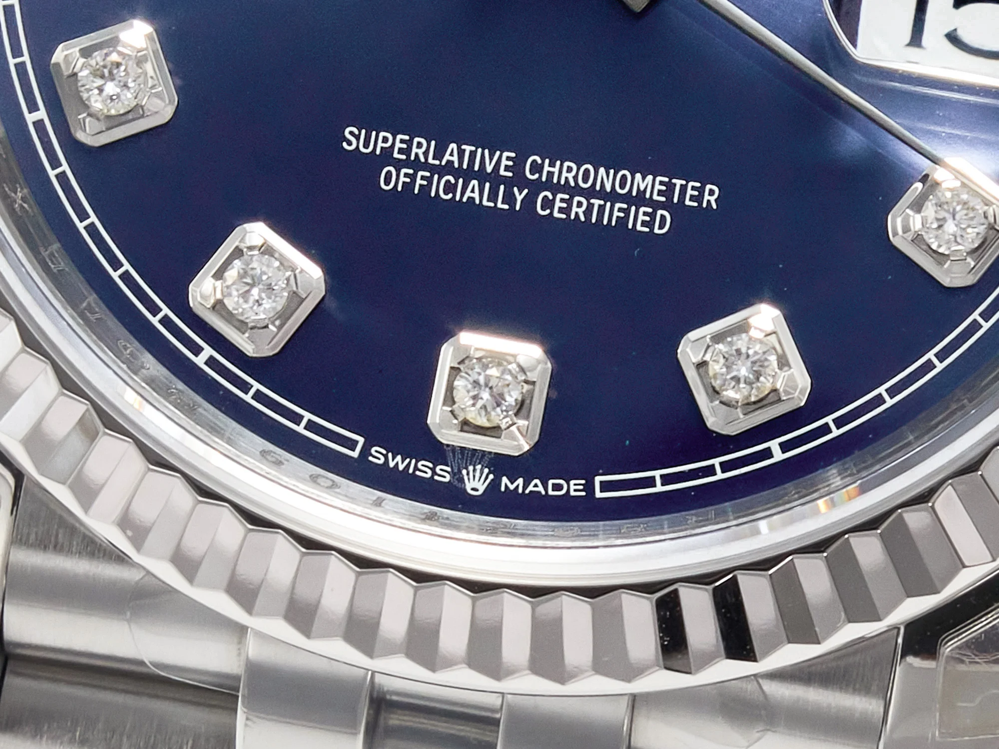 DateJust 36 SS 116234 VSF 1:1 Best Edition 904L Steel Blue Diamonds Dial on Jubilee Bracelet VS3135