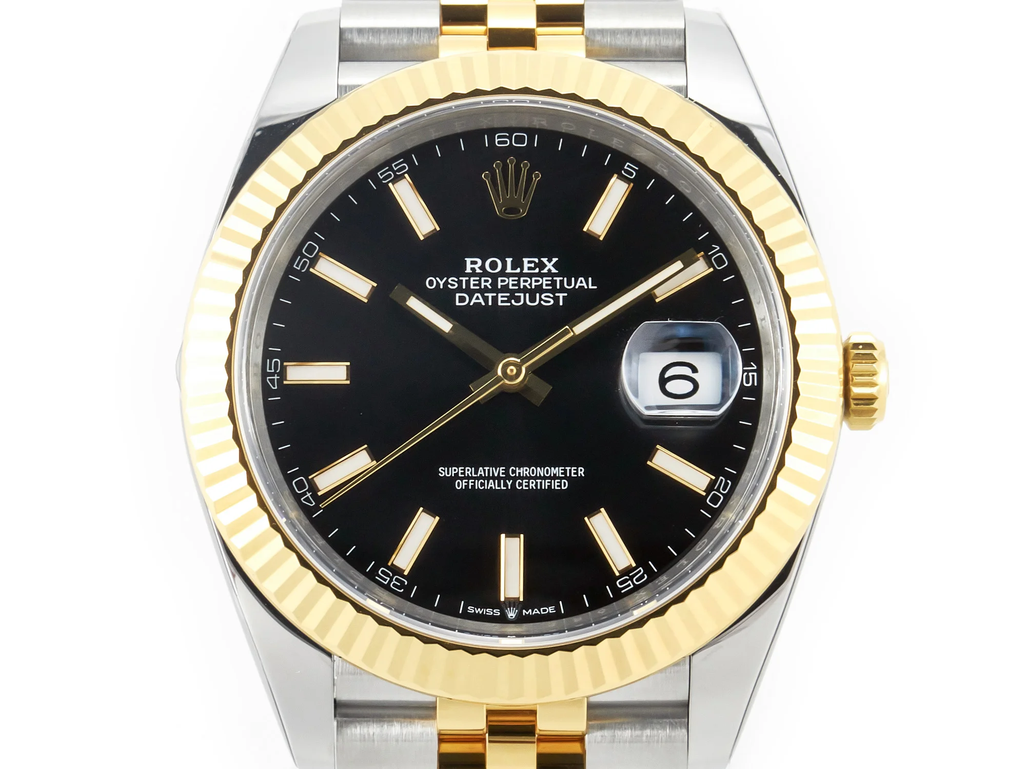 DateJust 41mm 126333 Clean Best Edition Black Stick Dial on Jubilee Bracelet VR3235