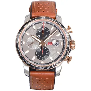 Mille Miglia GTS Chrono Grey Dial in Rose Gold/Steel