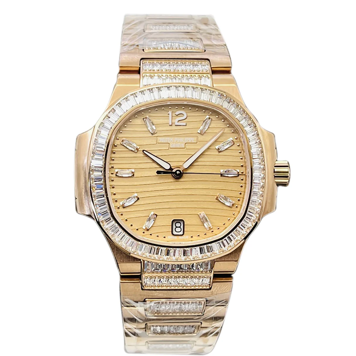 Nautilus 7118 Golden Brown Opaline Dial with Diamond Markers