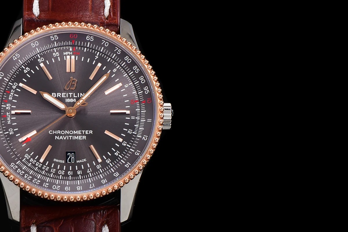 Navitimer Automatic 41 Slate Grey Dial in Rose Gold