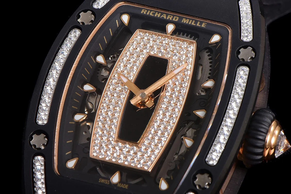RM 007 Automatic Ladies Ceramique Noire Serti