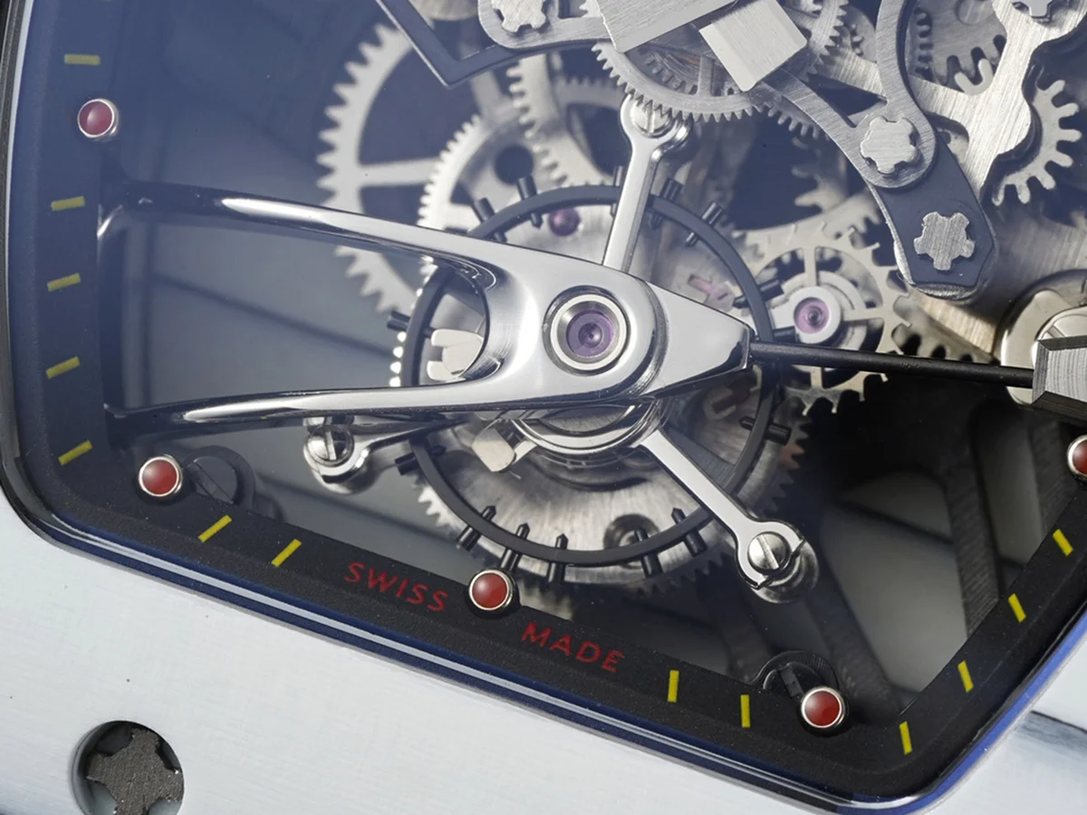 RM 027-02 Tourbillon Rafael Nadal White NTPT on Black Nylon Strap