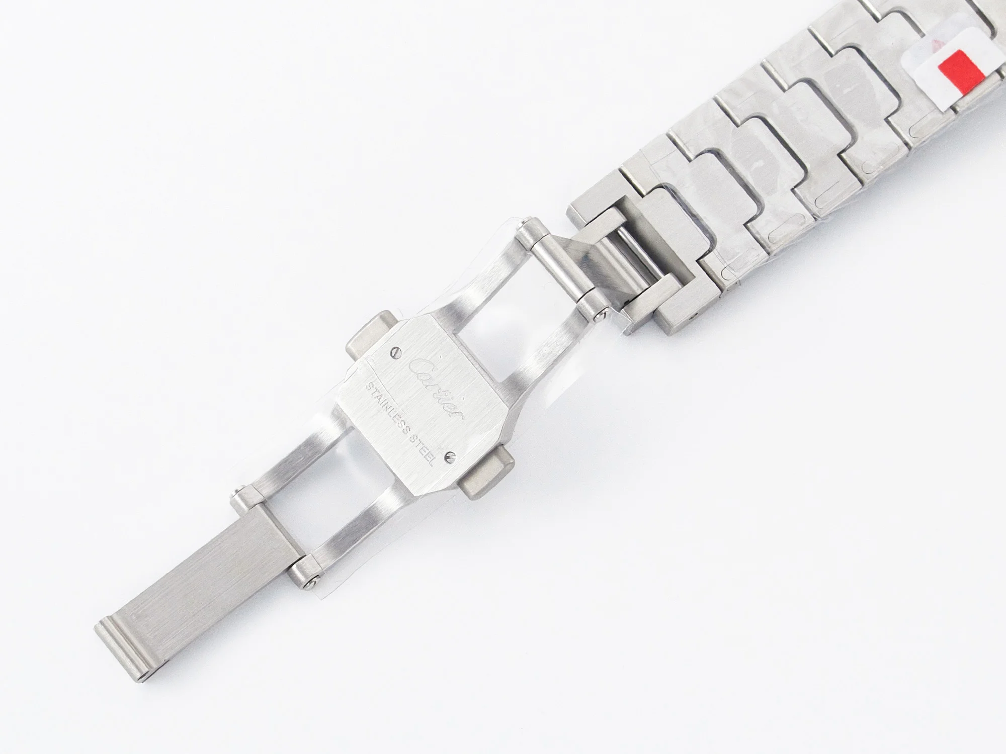 Santos de Cartier 35mm SS 2018 BVF 1:1 Best Edition White Dial on SS SmartLinks Bracelet MIYOTA 9015 V2