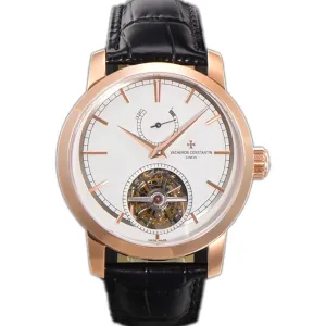 Traditionelle 14-Day Tourbillon White Dial in Rose Gold