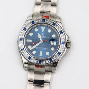Yacht-Master 116622 BLSO Blue Dial with Blue and White Diamond Bezel